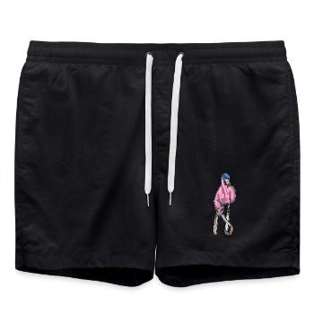 Flamingo Cricket Cricket Bat - Swim Trunks - black - Front - AI Model Male 185 light (185cm)