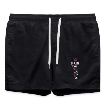 Conception de style de rue princesse - Short de bain - noir - Devant - AI Model Male 185 light (185cm)