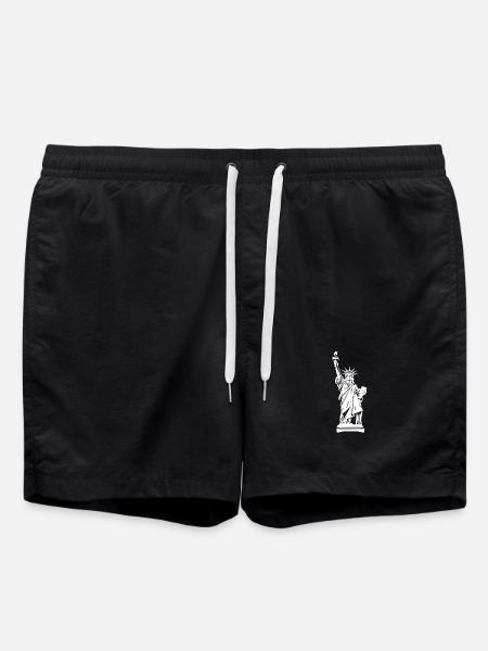 Statue of Liberty - Swim Trunks - black