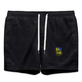 Équipage de Noël - Short de bain - noir - Devant - AI Model Male 185 light (185cm)