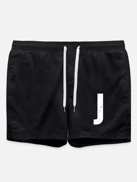 J - Badeshorts - Schwarz