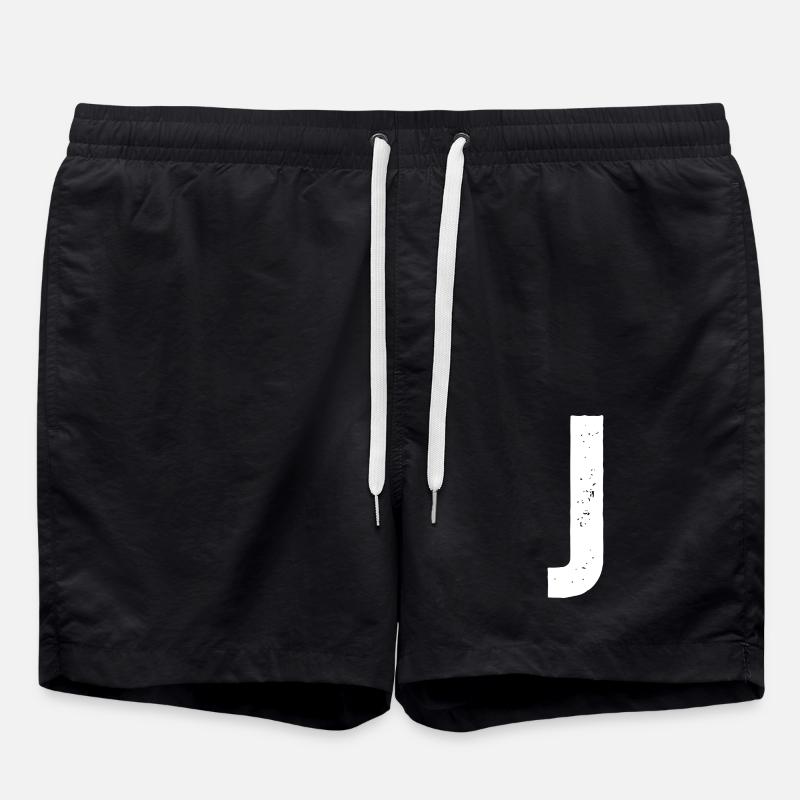 J - Badeshorts - Schwarz