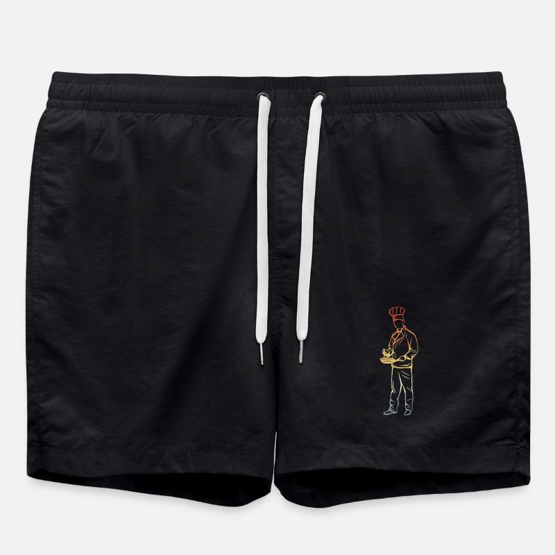 Küchenchef - Badeshorts - Schwarz