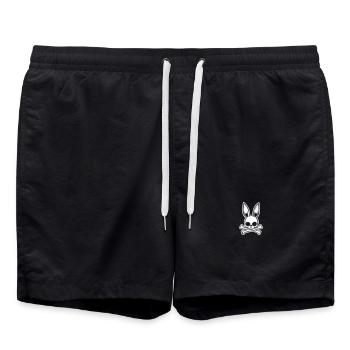 tête de lapin crâne crâne - Short de bain - noir - Devant - AI Model Male 185 light (185cm)