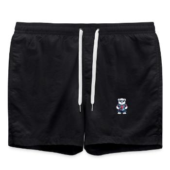 Eisbär Cool Sommer - Badeshorts - Schwarz - Vorne - AI Model Male 185 light (185cm)