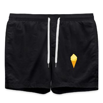 Crème glacée Crème glacée à la vanille - Short de bain - noir - Devant - AI Model Male 185 light (185cm)