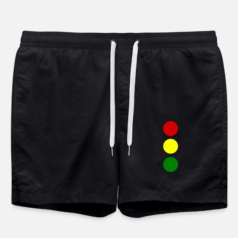 Traffic light - Swim Trunks - black