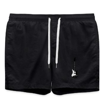guitare - Short de bain - noir - Devant - AI Model Male 185 light (185cm)