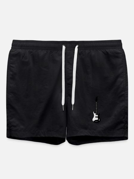 guitare - Short de bain - noir