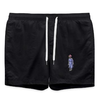 Zombie Halloween Haarschleife - Badeshorts - Schwarz - Vorne - AI Model Male 185 light (185cm)