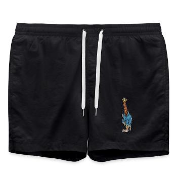 Vadrouille nettoyante girafe - Short de bain - noir - Devant - AI Model Male 185 light (185cm)