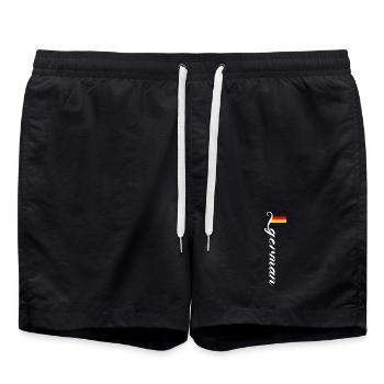 Germany - Swim Trunks - black - Front - AI Model Male 185 light (185cm)