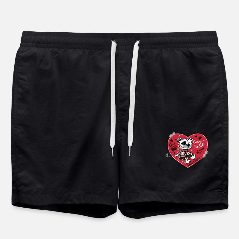 Cosy Rebel - Swim Trunks - black