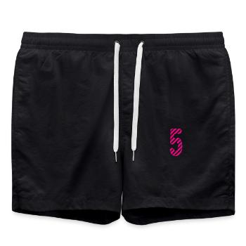 ALLES GUTE ZUM GEBURTSTAG. ALLES GUTE ZUM GEBURTSTAG. JAHRESTAG. - Badeshorts - Schwarz - Vorne - AI Model Male 185 light (185cm)