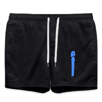 A - Short de bain - noir - Devant - AI Model Male 185 light (185cm)