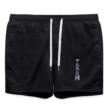 Team - Badeshorts - Schwarz - Vorne - AI Model Male 185 light (185cm)