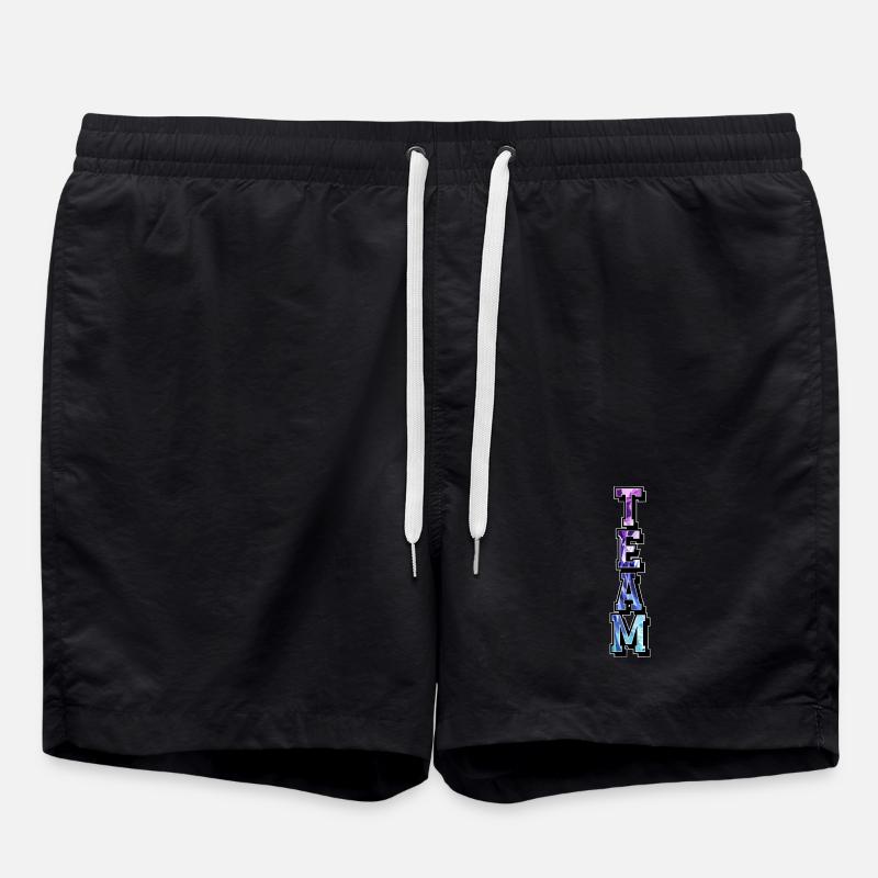 Team - Badeshorts - Schwarz