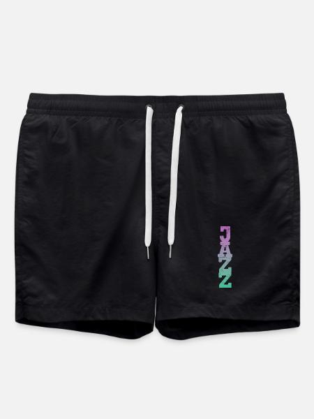 Jazz rétro - Short de bain - noir