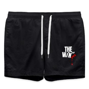 DER NEUE WEIN - Badeshorts - Schwarz - Vorne - AI Model Male 185 light (185cm)