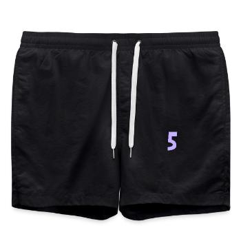 5. 5 YEARS. 5th ANNIVERSARY. 5 YEAR ANNIVERSARY - Swim Trunks - black - Front - AI Model Male 185 light (185cm)