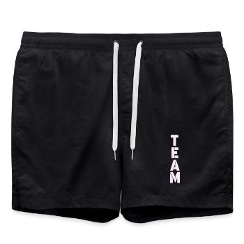 team - Badeshorts - Schwarz - Vorne - AI Model Male 185 light (185cm)
