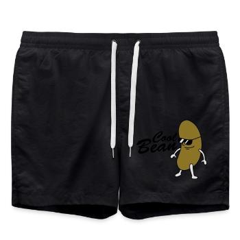 Cool Bean Boss - Swim Trunks - black - Front - AI Model Male 185 light (185cm)