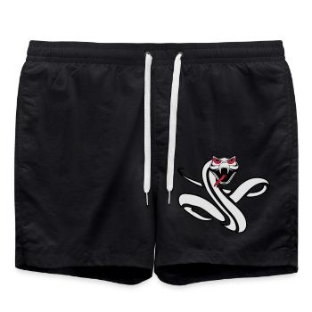 Serpent cool dangereux mal - Short de bain - noir - Devant - AI Model Male 185 light (185cm)