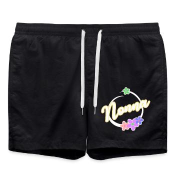 Nonna Granny Omi Grandmother Nickname Italian - Swim Trunks - black - Front - AI Model Male 185 light (185cm)