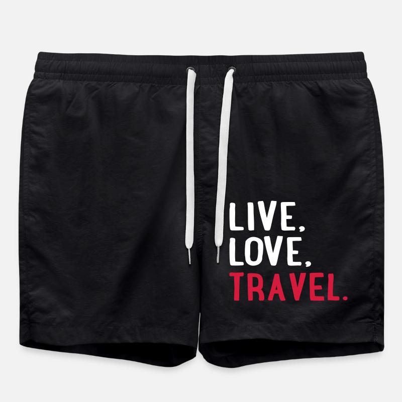 TRAVEL - Badeshorts - Schwarz