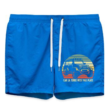 4x4 Rétro Coucher de soleil - Short de bain - cobalt blue - Devant