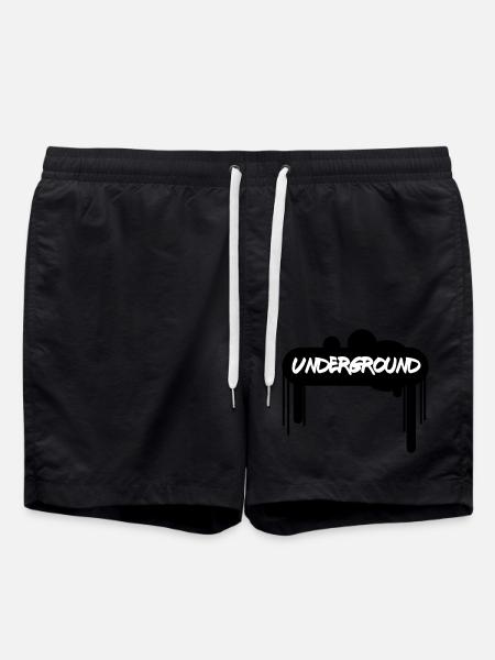Spray Underground –Graffiti Style Streetart Design - Badeshorts - Schwarz