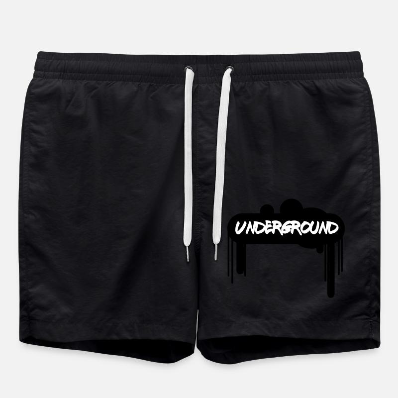 Spray Underground –Graffiti Style Streetart Design - Badeshorts - Schwarz