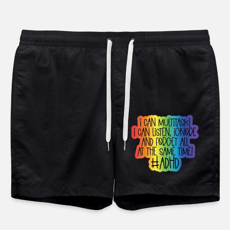 ADHD - Swim Trunks - black