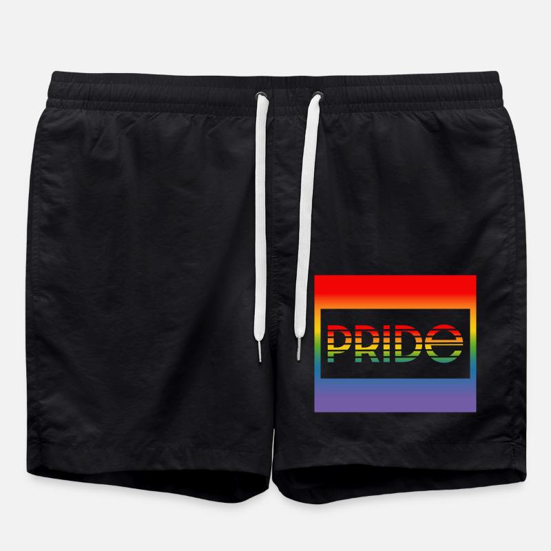 Pride rahmen - Badeshorts - Schwarz