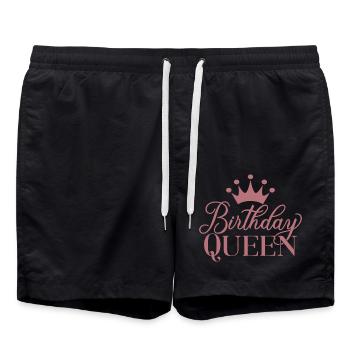 Birthday Queen Women Birthday Party Gift - Swim Trunks - black - Front - AI Model Male 185 light (185cm)