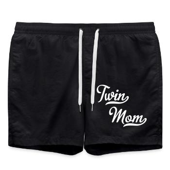 Mère jumelles - Short de bain - noir - Devant - AI Model Male 185 light (185cm)