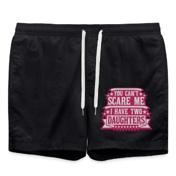I have two daughters - Badeshorts - Schwarz - Vorne - AI Model Male 185 light (185cm)