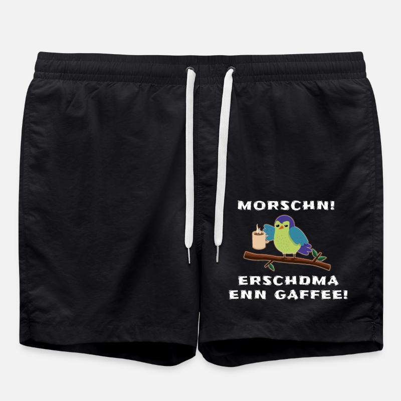 Sachsen Gaffee - Badeshorts - Schwarz