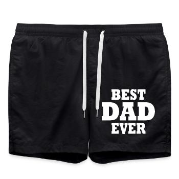 Best dad ever - Short de bain - noir - Devant - AI Model Male 185 light (185cm)