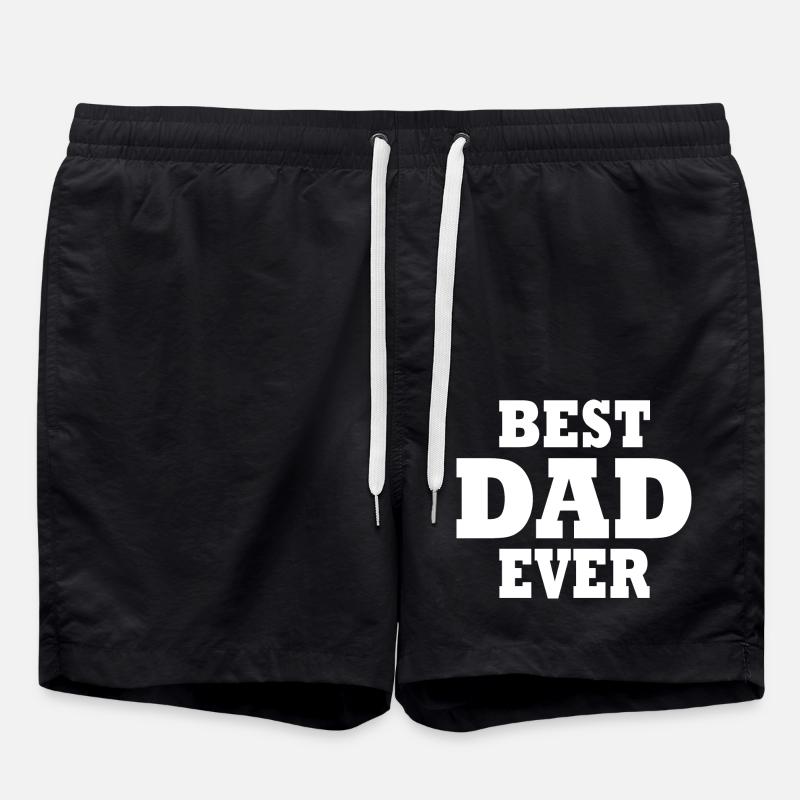 Best dad ever - Swim Trunks - black