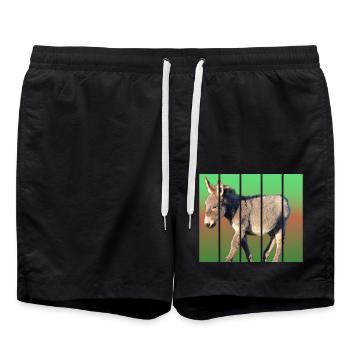 Âne - Short de bain - noir - Devant - AI Model Male 185 light (185cm)