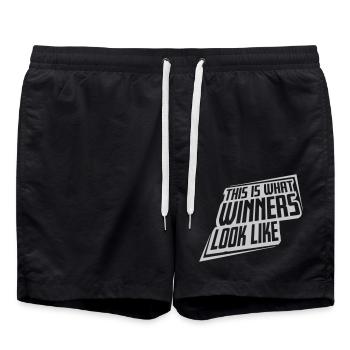 What Winners Look Like - Swim Trunks - black - Front - AI Model Male 185 light (185cm)