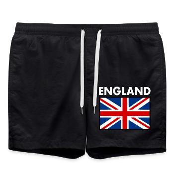 England - Swim Trunks - black - Front - AI Model Male 185 light (185cm)