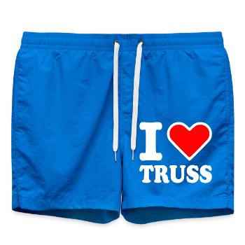 I love truss - Short de bain - cobalt blue - Devant