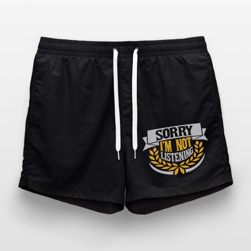 désolé de ne pas écouter Short de bain