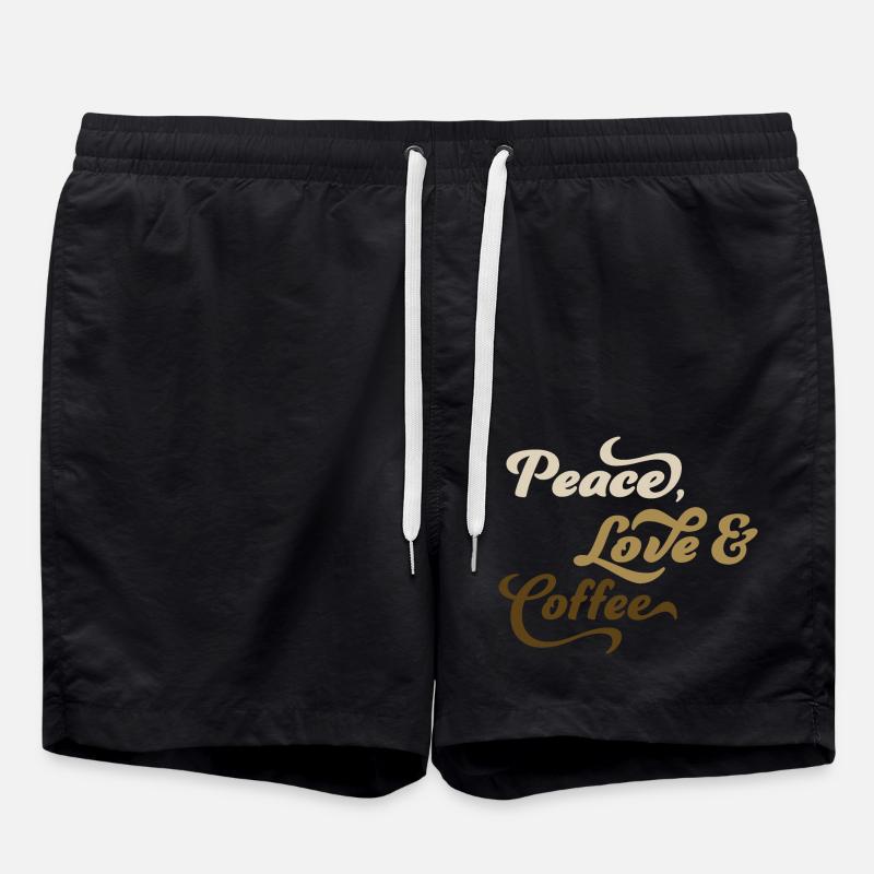 Kaffee - Badeshorts - Schwarz