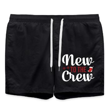 New in Team Christmas - Swim Trunks - black - Front - AI Model Male 185 light (185cm)