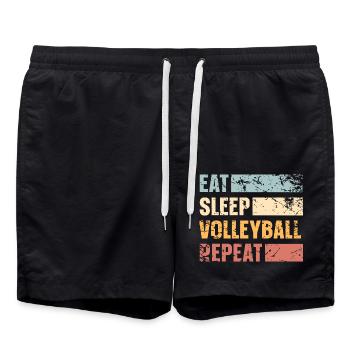 Volley-ball - Short de bain - noir - Devant - AI Model Male 185 light (185cm)