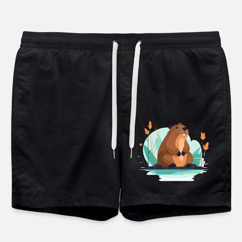 Bieber - Badeshorts - Schwarz
