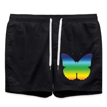 Butterfly Butterfly Monarch Spring Colorful Gift - Swim Trunks - black - Front - AI Model Male 185 light (185cm)